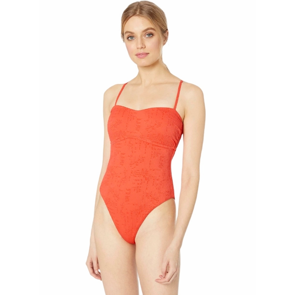 Lucky 🍀 Brand swimsuit M one-piece carrot color